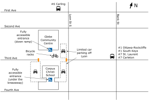Veg Fest 2012 parking and bus map