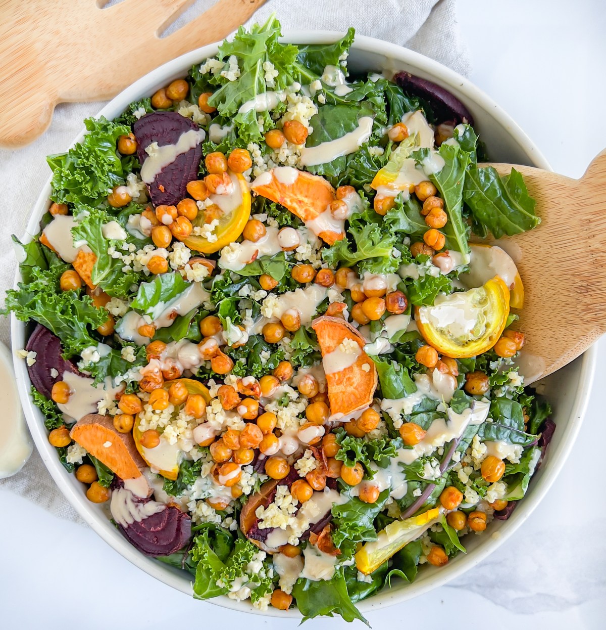 Roasted Vegetable Salad with Tahini Dressing&nbsp;Recipe